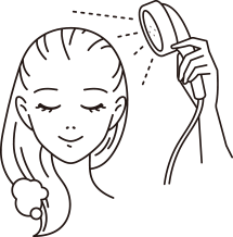 「しっかりと洗い流します」イメージ図